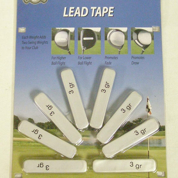 Golf Club Head Weights 8 Pre Cut Lead Tape Strips
