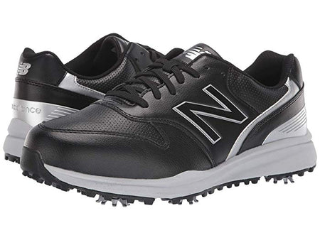 New Balance NBG1800BK Men's Sweeper Waterproof Spiked Comfort Golf Shoe Black - Golf Country Online
