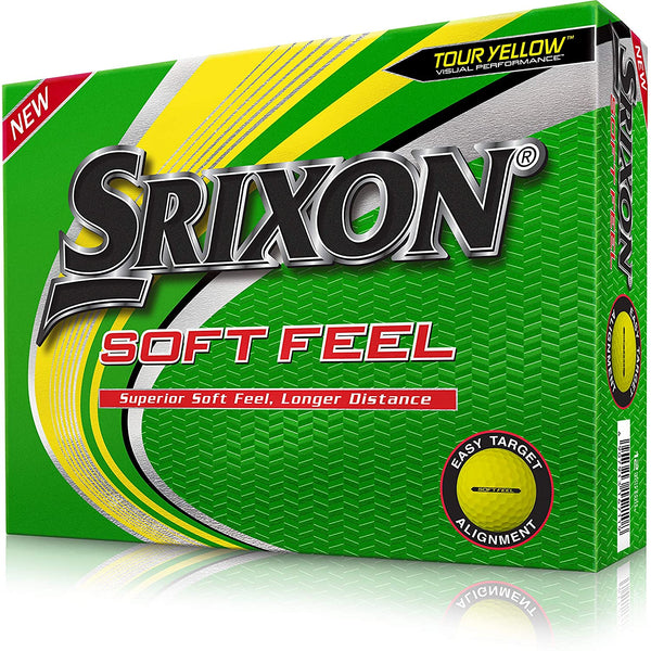 Srixon Soft Feel Golf Balls (One Dozen, Yellow)