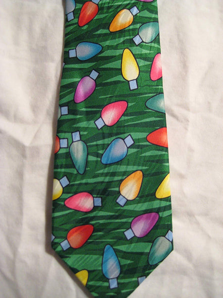 Classic/Vintage Keith Daniels Winter NeckTie - Christmas Lights - Golf Country Online