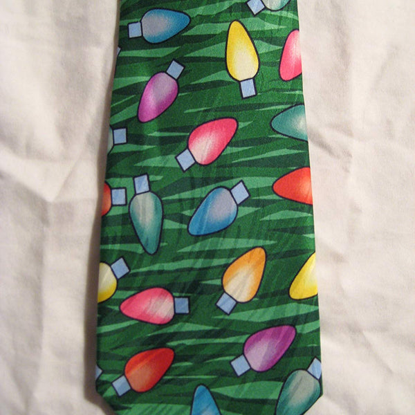 Classic/Vintage Keith Daniels Winter NeckTie - Christmas Lights - Golf Country Online
