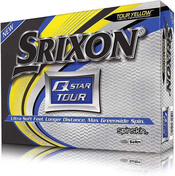 Srixon Q-Star Tour 3 Golf Balls (One Dozen, Yellow)