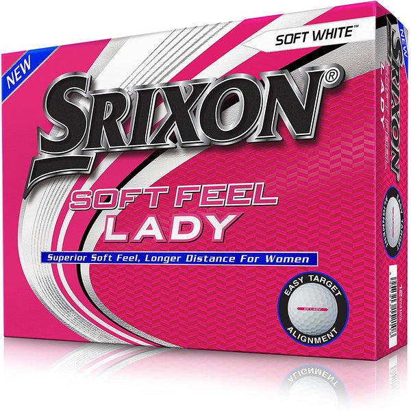 Srixon Soft Feel Lady Golf Balls, White (One Dozen)