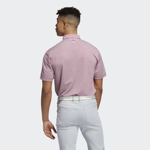 ADIDAS ADIPURE DOUBLE-DYED OTTOMAN POLO SHIRT - Power Berry