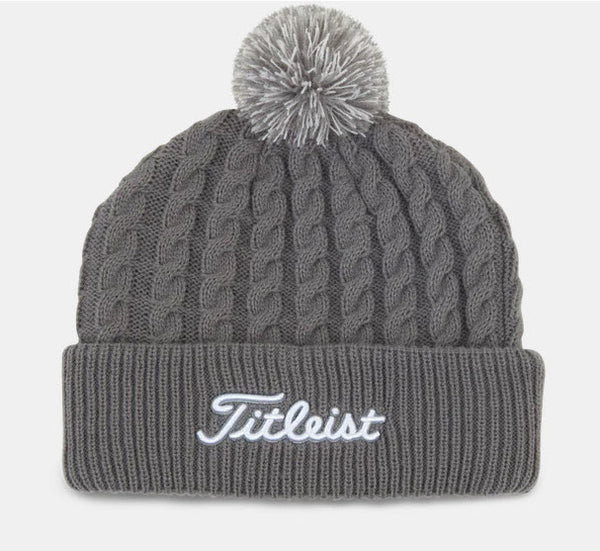 Titleist Cable Knit Pom Pom Hat