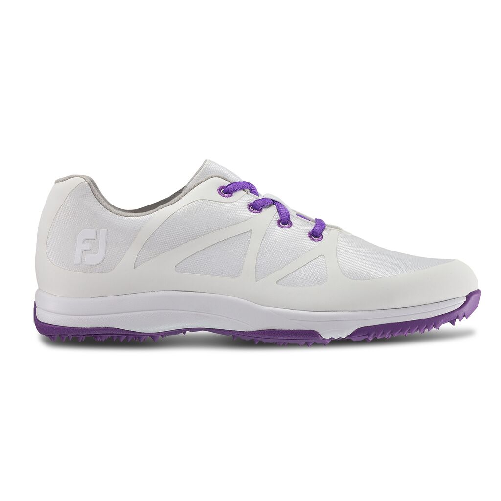 FootJoy Womens Leisure-Previous Season Golf Shoes White/Purple #92901