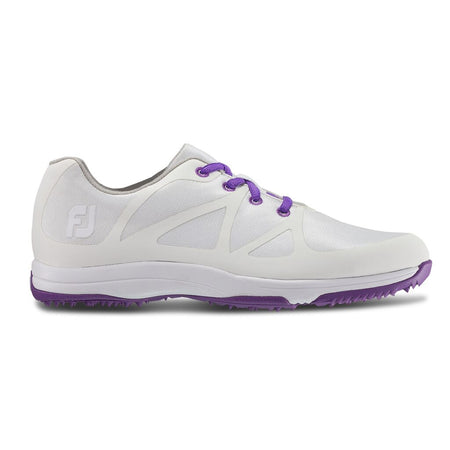 FootJoy Women's Leisure-Previous Season Golf Shoes White/Purple #92901 - Golf Country Online