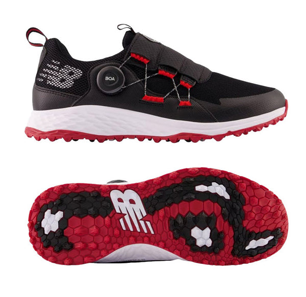 New Balance Men's Fresh Foam Pace SL Boa Golf Shoe - Black/Red