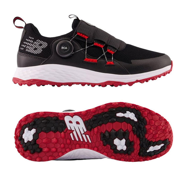 New Balance Men's Fresh Foam Pace SL Boa Golf Shoe - Black/Red