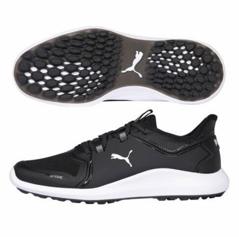 PUMA Golf Men's Ignite Fasten8 Golf Shoes - Black/Silver/White