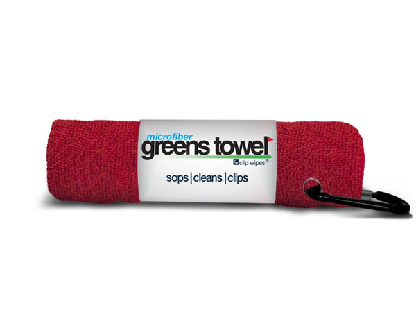 Microfiber Greens Golf Towel - Cardinal Red