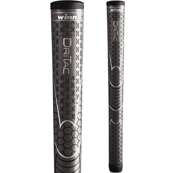 Winn Dri-Tac Oversize Dark Gray w/Black End Golf Grip (7DT-DG) - Golf Country Online