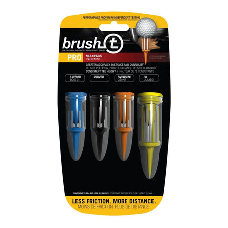 Brush-t Bristle Golf Tee-multi-color - 4 Pack - Golf Country Online