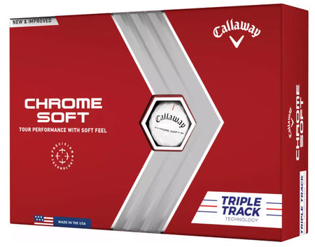 Callaway 2022 Chrome Soft Triple Track Golf Balls - Dozen