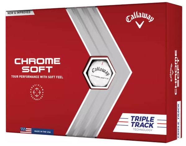 Callaway 2022 Chrome Soft Triple Track Golf Balls - Dozen