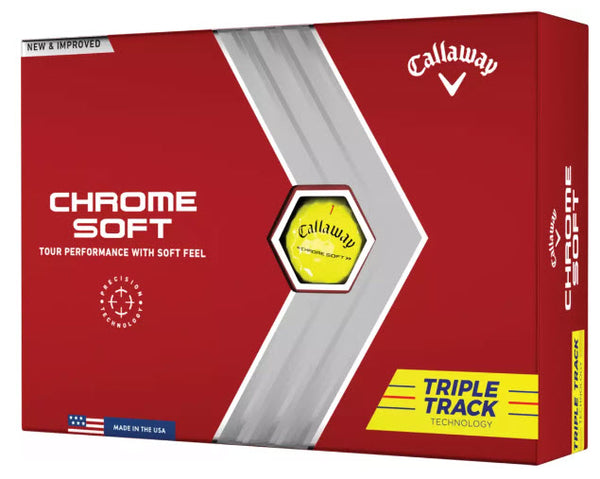 Callaway 2022 Chrome Soft Triple Track Golf Balls - Dozen