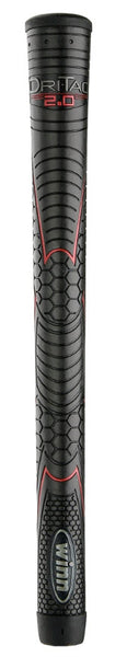 Winn Dri-Tac 2.0 Grip, Standard, Black/Red (52DT-JBK)