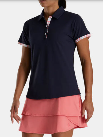 FootJoy Women's Short Sleeve Watercolor Trim Shirt