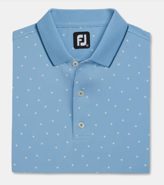 FootJoy Push Play Lisle Knit Collar Golf Shirt
