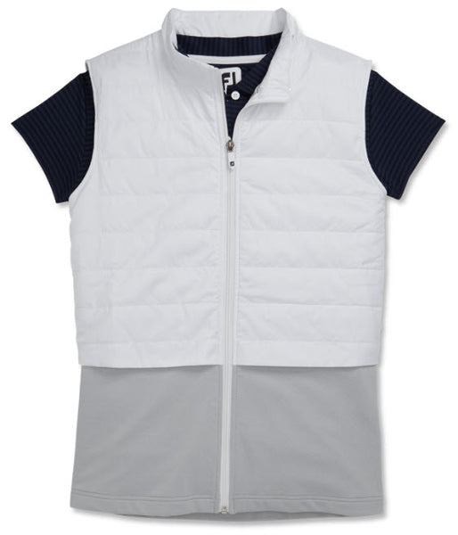 FootJoy Women's Layered Insulated Golf Vest - White