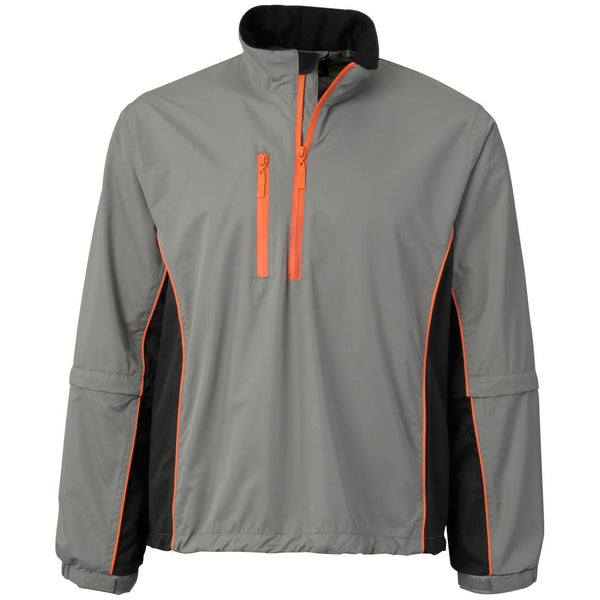 The Weather Company Men's Microfiber Rain Shirt Grey/Black/Orange - Golf Country Online