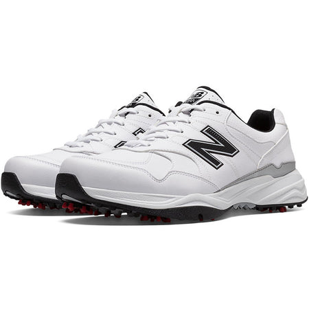 New Balance Men's NBG1701 Spiked Golf Shoe (White/Black) - Golf Country Online