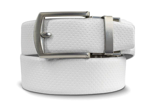 Nexbelt Mens Leather Birdie Matte White