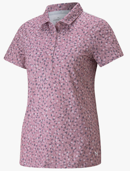 PUMA Golf Women's Mattr Fancy Plants Polo