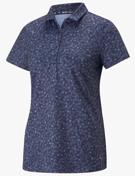 PUMA Golf Women's Mattr Fancy Plants Polo