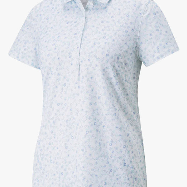 PUMA Golf Women's Mattr Fancy Plants Polo