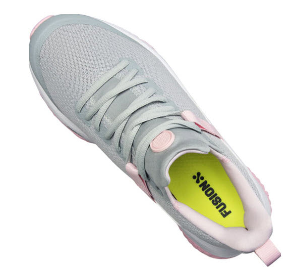 Puma Youth Fusion EVO Golf Shoe - Grey/Pink