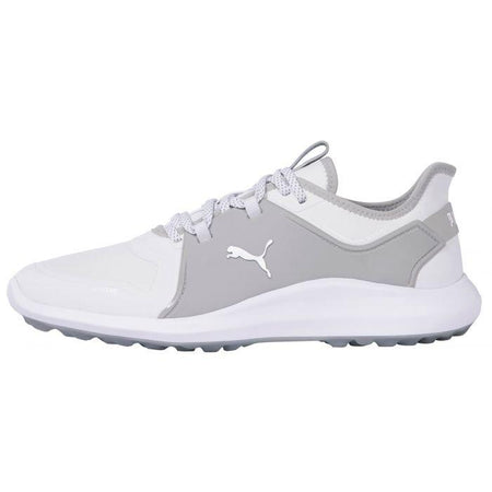 PUMA Gold Men's Ignite Fasten8 Golf Shoes - White-Silver-High Rise