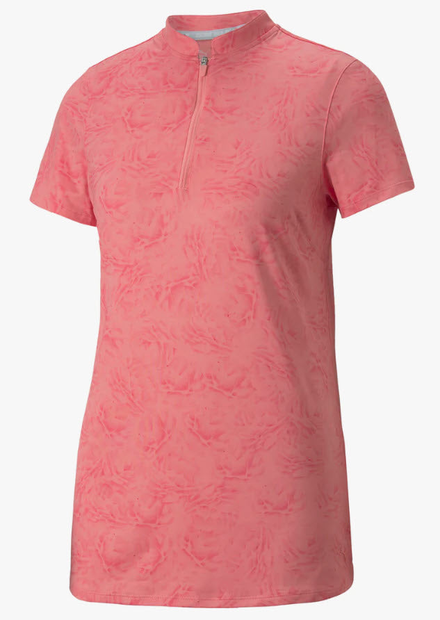 pink puma golf shirt