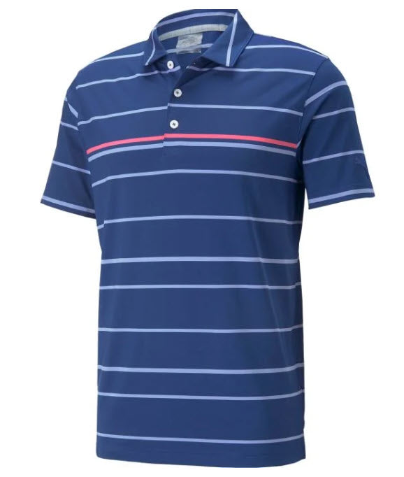 PUMA Golf Men's Mattr Border Lines Polo