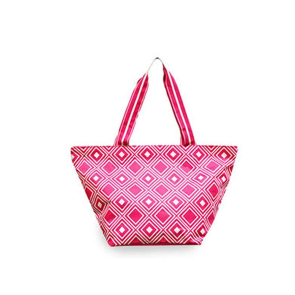 All For Color Large Tote Bag - Pink/White - Golf Country Online