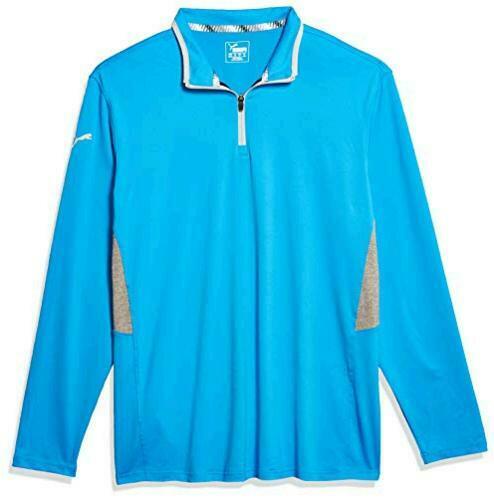 PUMA Golf 2019 Men's Rotation 1/4 Zip - Ibiza Blue