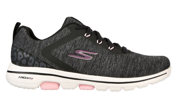 Skechers Women's Go Golf Walk 5 Golf Shoe - Black/Pink