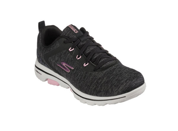 Skechers Women's Go Golf Walk 5 Golf Shoe - Black/Pink