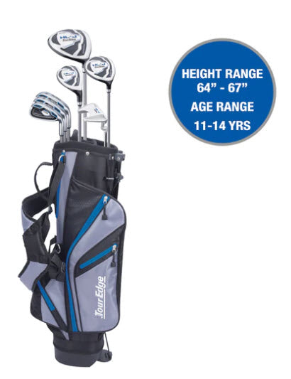 Tour Edge HL-J Junior Package Set - Left Hand - 11-14 yr Blue