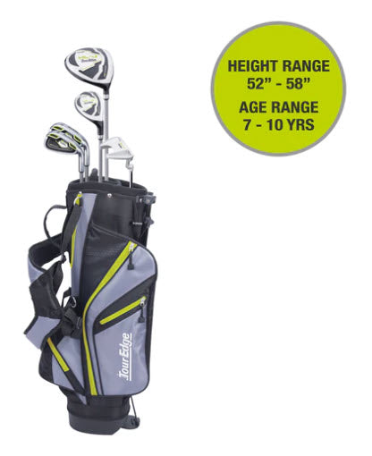 Tour Edge HL-J Junior Package Set - Left Hand - 7-10 yr LIME