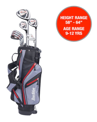 Tour Edge HL-J Junior Package Set - Right Hand - 9-12 yr RED