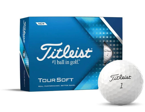 Titleist Tour Soft Golf Balls (One Dozen - WHITE)