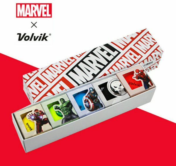 Volvik Vivid Marvel Avengers 5- Golf Ball Pack