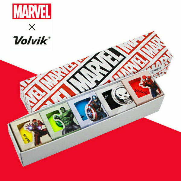 Volvik Vivid Marvel Avengers 5- Golf Ball Pack