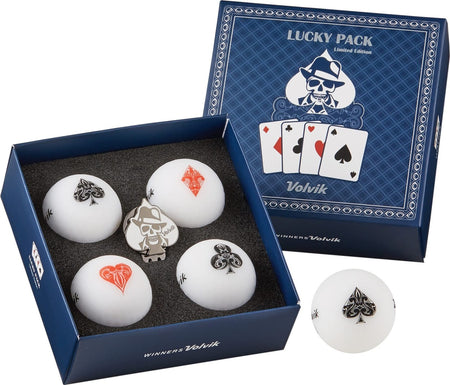 Volvik Lucky Pack Limited Edition Golf Ball 4 Ball Pack w/Ball Marker